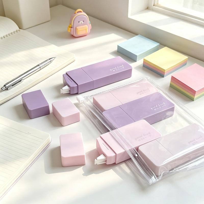 6Pcs Cute White Correction Tape, Easy-to-Use Instant Correction Applicator, Portable Correction Tape Eraser Students Stationery