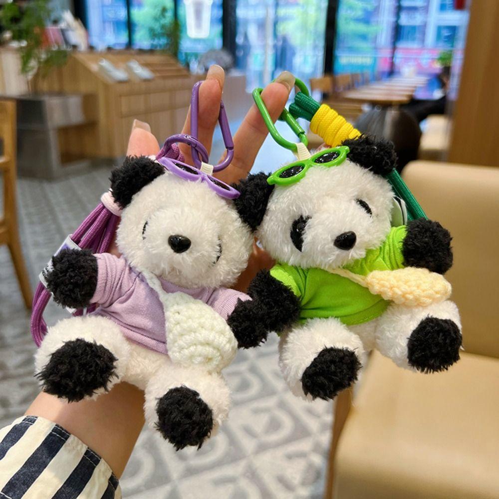 Cute Cartoon Plush Little Bear Pendant Soft Bag Charm Backpack Decorations