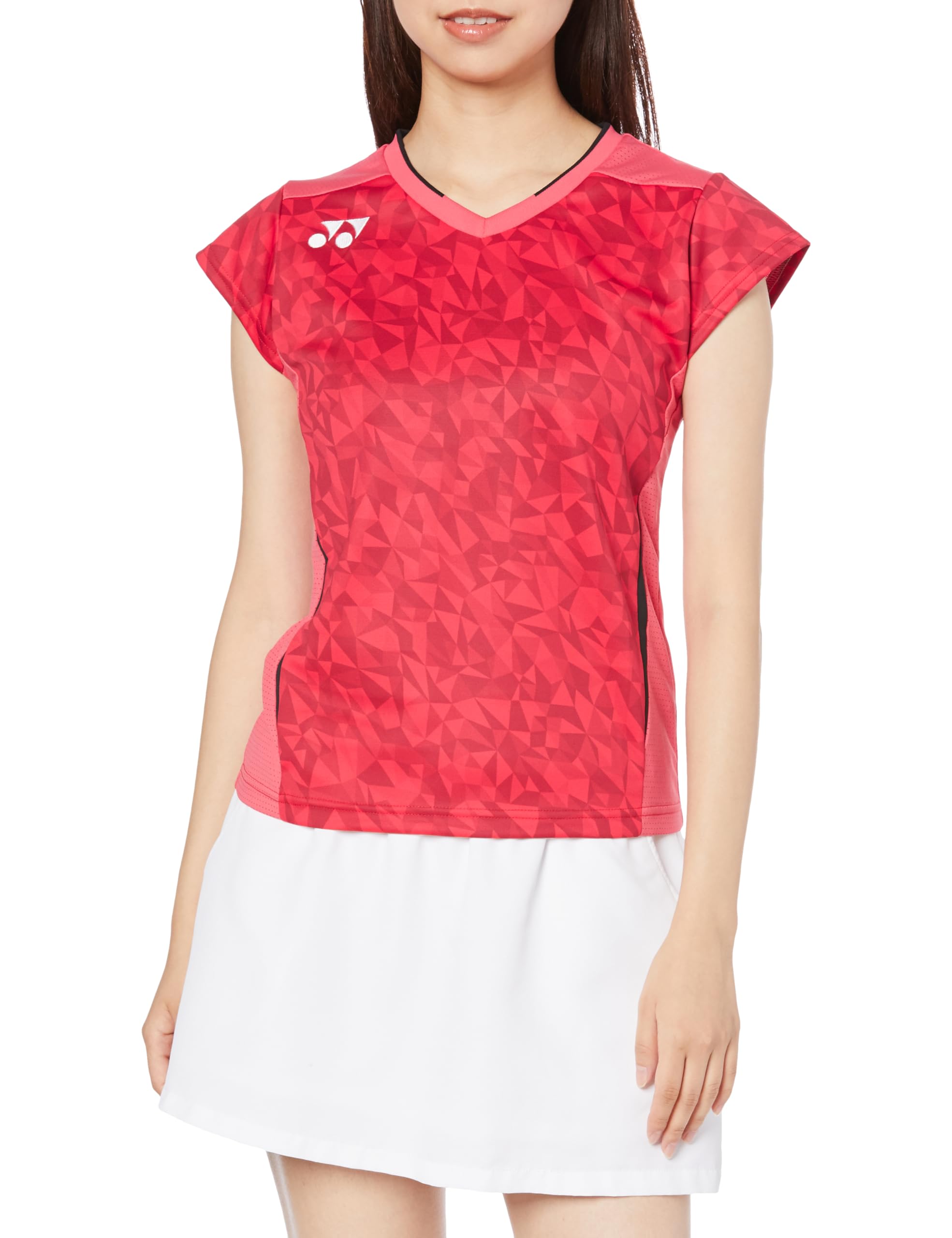 

Рубашка с коротким рукавом Game Shirt Shine Red S [Yonex] (Приталенная рубашка) Женский (716)