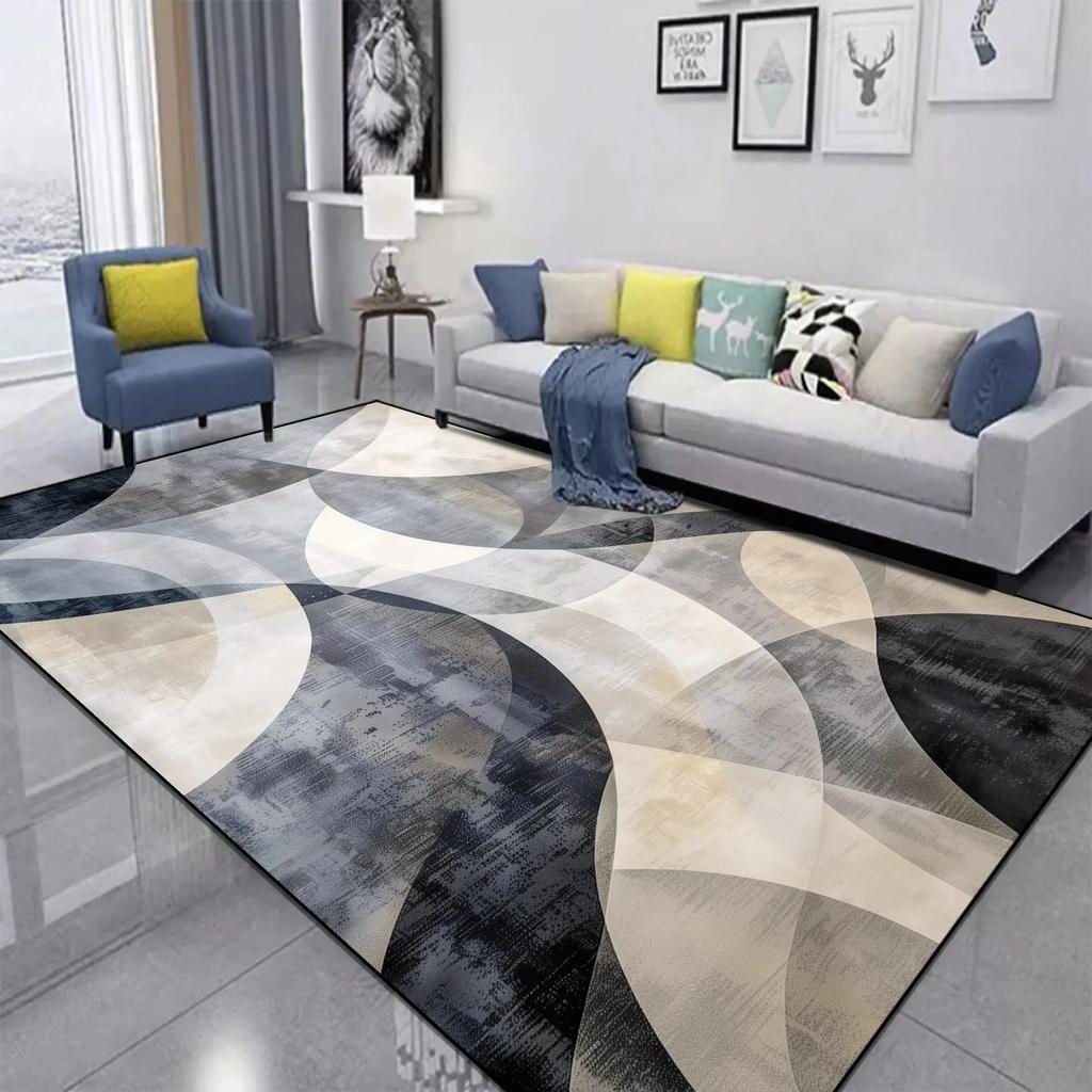 Tapete Redemoinho Vermelho Preto para Casa Quarto Corredor Decoração de Chão Tamanho Grande Tapete Macio Antiderrapante Tapete de Área para Mesa de Centro Capacho de Banheiro