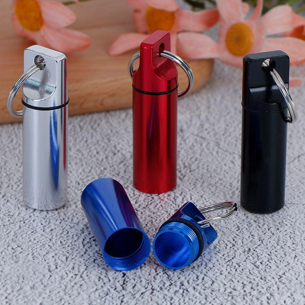 Box Outdoor Tablet Container Capsule Vitamin Pill Storage Box Pill Case Keychain Pill Bottle