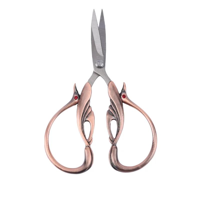 1Pcs Sewing Scissor Craft Tailor Vintage Cut Art Cross Handicraft European Fabric Antique Embroidery Scissors Retro Stitch Shear