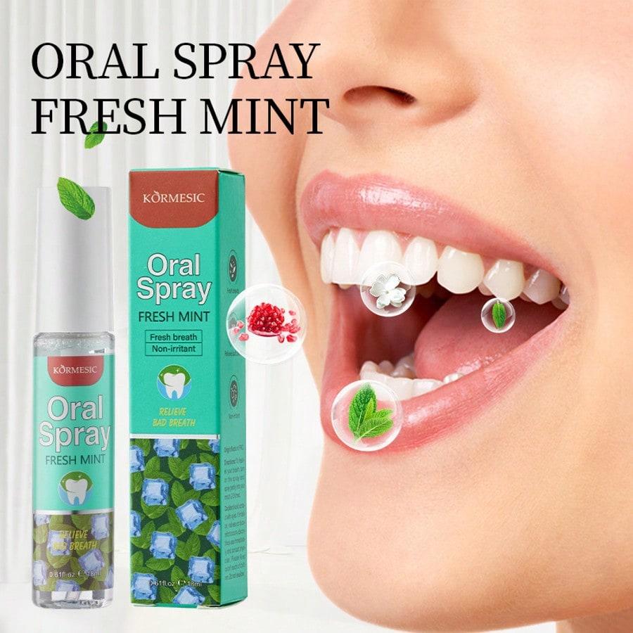 1PC Fresh Mint Oral Spray,Naturally Refreshing Mint.Purify The Mouth And Remove Unpleasant Odors,Lik