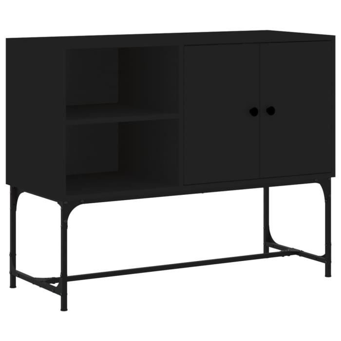 VidaXL Buffet noir 100x40x79,5 cm bois d'ingénierie 831818