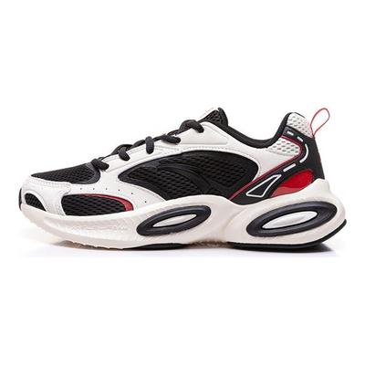 Mesh Non-Slip Wear-Resistant Low-Top Running Shoes Men Sneaker Black White 112025590-2