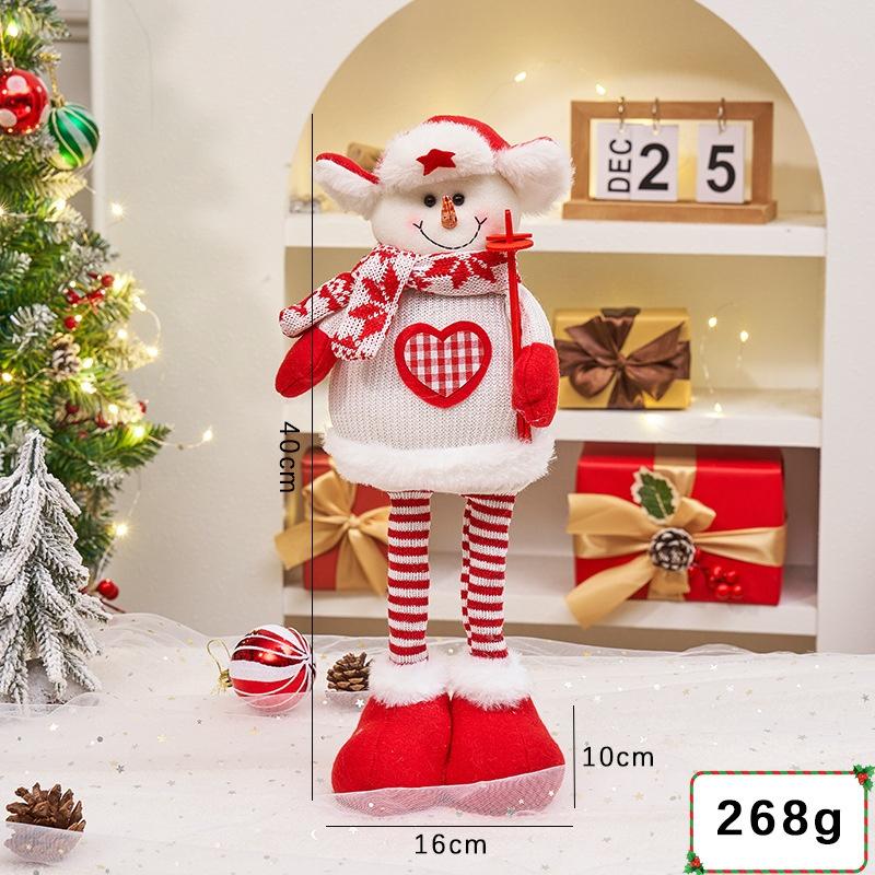Christmas Ornament Xmas Gifts Telescopic Christmas Doll Merry Christmas Decorations For Home Year
