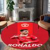 1pc Number 7 Soccer17 Carpet, Round Rug, Comfortable, Suitable for Entryways, Living Rooms, Office, And Bedrooms, Christmas Decoration