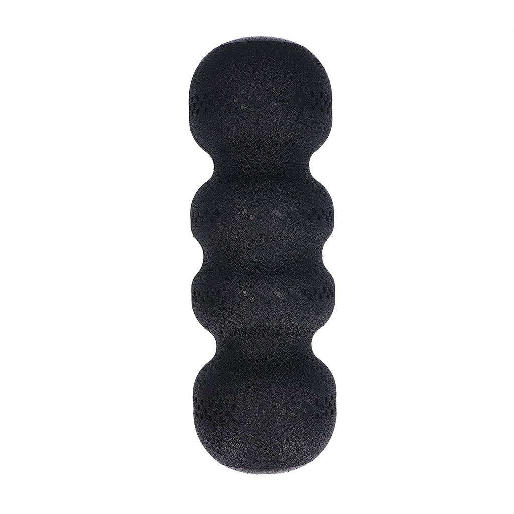 Foam Roller 18 Inch Black EPP Hardness 75 Grooved Design Muscle Massage Roller for Exercise Relaxati