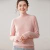 Seamless One-Piece Autumn/Winter Women's Baby Cashmere Half-High Neck Pullover Sweater