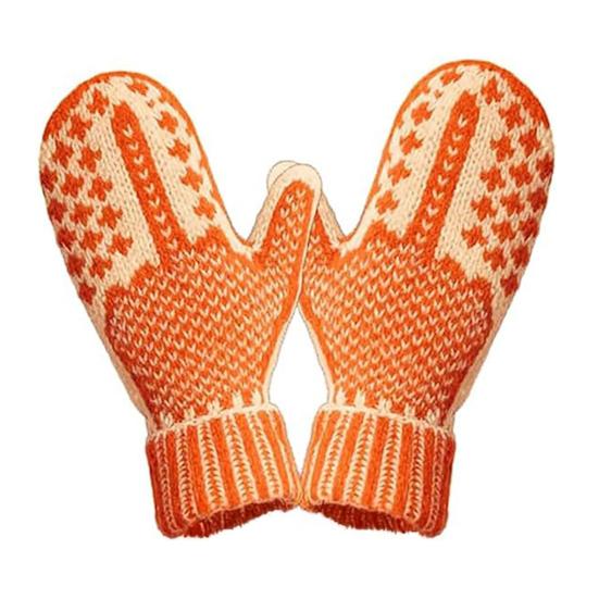 Funny Middle Finger Mittens Cheeky Flip The Bird Knitted Mittens Gloves with Hidden Warm Winter Knit