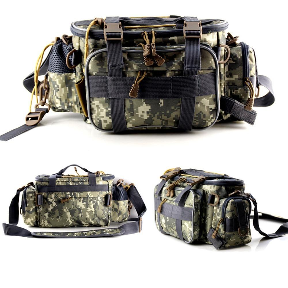 Large Capacity Fishing Tool Bag Non-Slip Strap Fishing Tackle Bag Saltwater Fishing