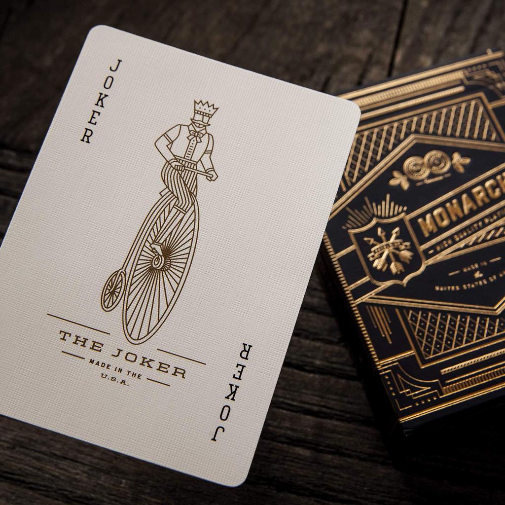 Black Monarch Playing Cards Designed by Theory11 Printed by Bicycle