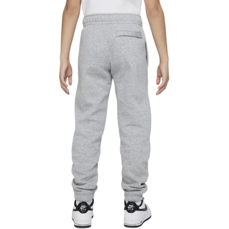 Kids' Nike Knitted Sweatpants Letter Logo Print Fleece Lined Comfortable Toned Dark DX5160-063