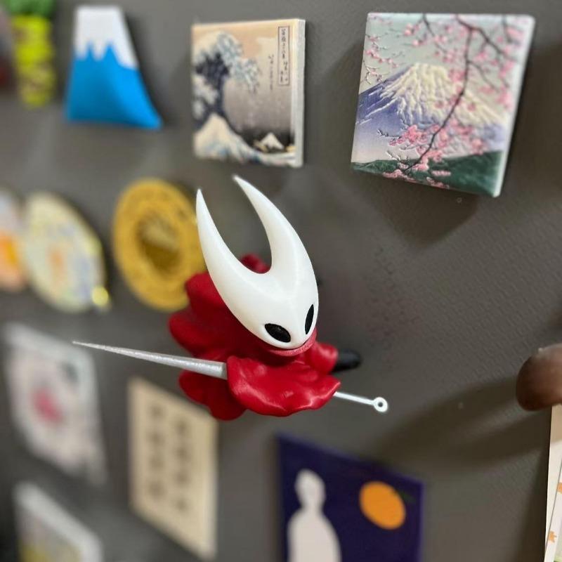 2025 Hollow Knight: Silksong Fridge Magnet Figure Hornet Zote The Mighty Refrigerator Sticker Decor Model Doll Toy Fans Gift