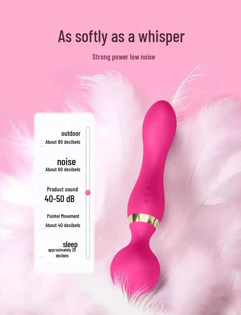 Women's Dual-Head Vibrating G-Spot Massager - Silent, Ten-Frequency