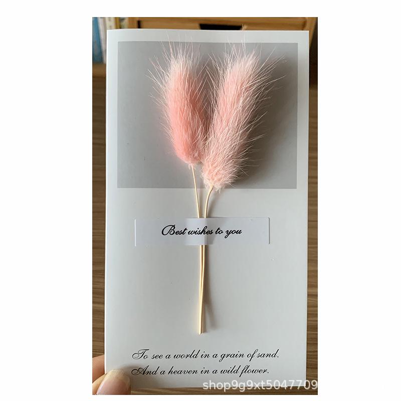 Creative Dried Flower Greeting Card for Christmas, Birthdays, Graduations, and Thank Yous