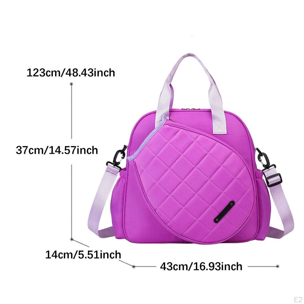 Tennis Bag Badminton Racket Fitness Sport Large Beginners Portable Oxford Cloth for Women Men