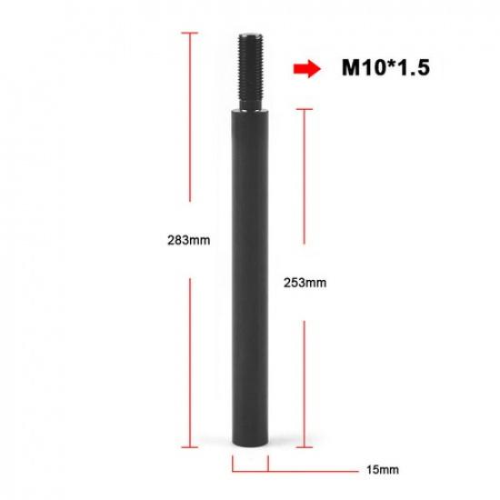 10" M10x1.5 Shift Knob Extender Extension Lever Gear Manual Shifter Rod