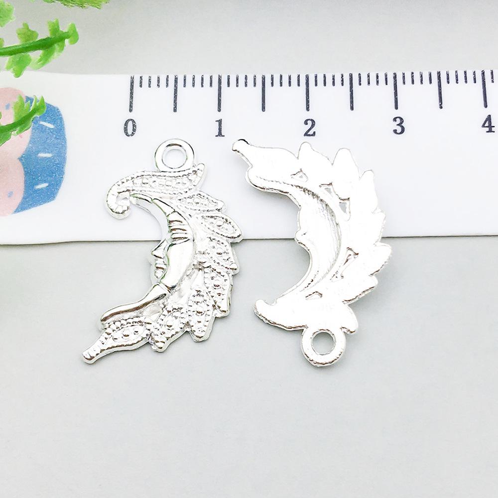 100-Piece Five-Color Alloy Sun, Moon, and Star Pendant Charms for DIY Jewelry