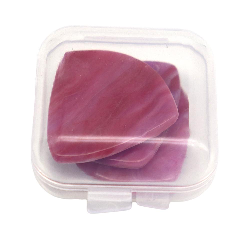 3Pcs Resin Guitar Picks Electric Guitar Parts Picks Accessories 9 Kinds Color Picks With Box