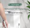 Four-Piece Wall-Mounted Toilet Brush Set for Bathroom Cleaning