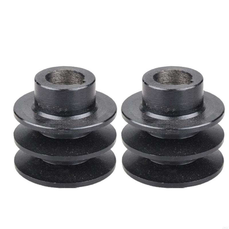 28GC 2pcs Belt Pulley Engine Pulley Easy Installation 54mm/56mm Diameter Double Grooves Pulley A Belt for 168F 170F Engine