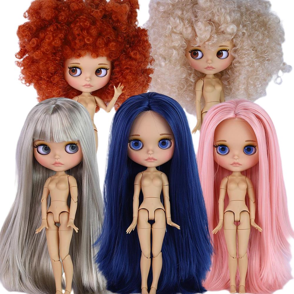 ICY DBS Blyth Doll 1/6 Joint 30cm Brown Skin Matte Face Toothed Mouth Girl Doll BJD Toy Gift