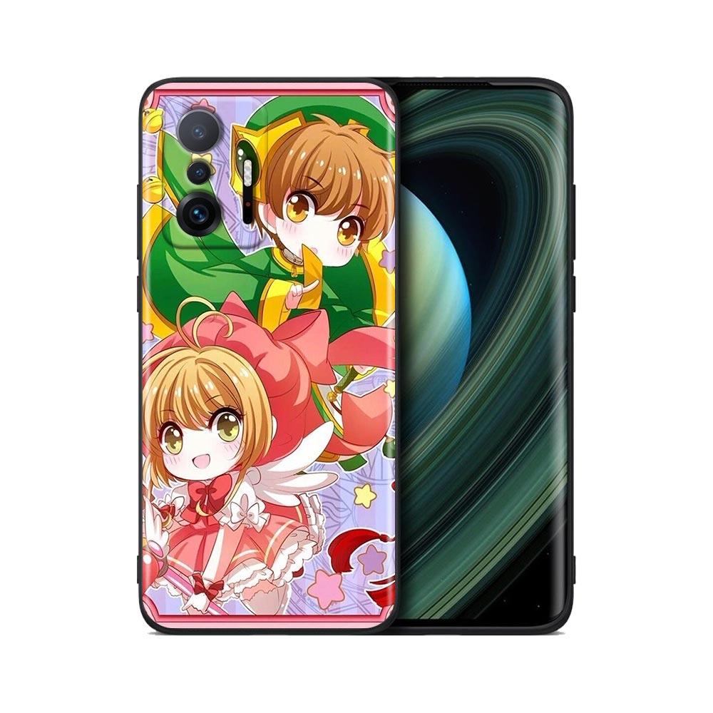 Cute Card Captor Sakura Anime Cartoon Phone Case For Xiaomi Mi 12 12X 11T X4 NFC M3 F3 GT M4 Pro Lite NE 5G Poco M3 M4 X4 Cover