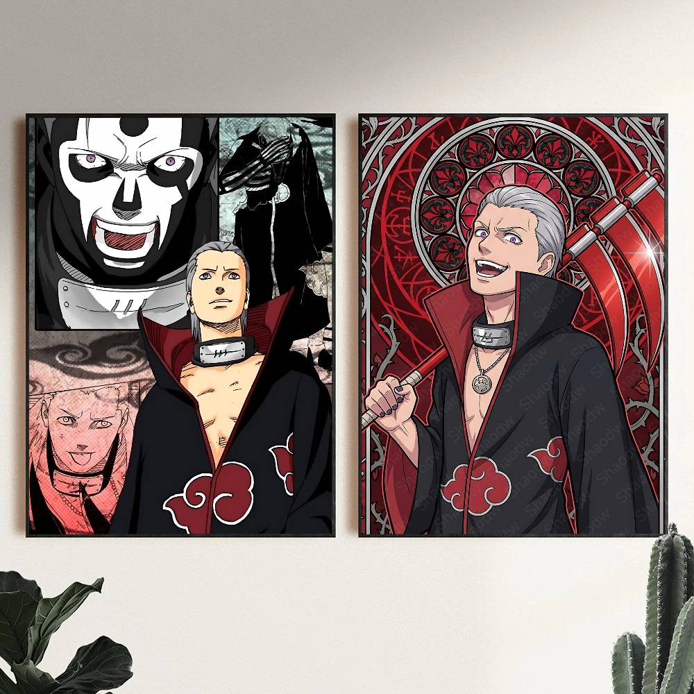 Anime Character Cool Man Hidan Manga N-Naruto Posters HD Print Vintage Wall Art Decor for Home Study Room