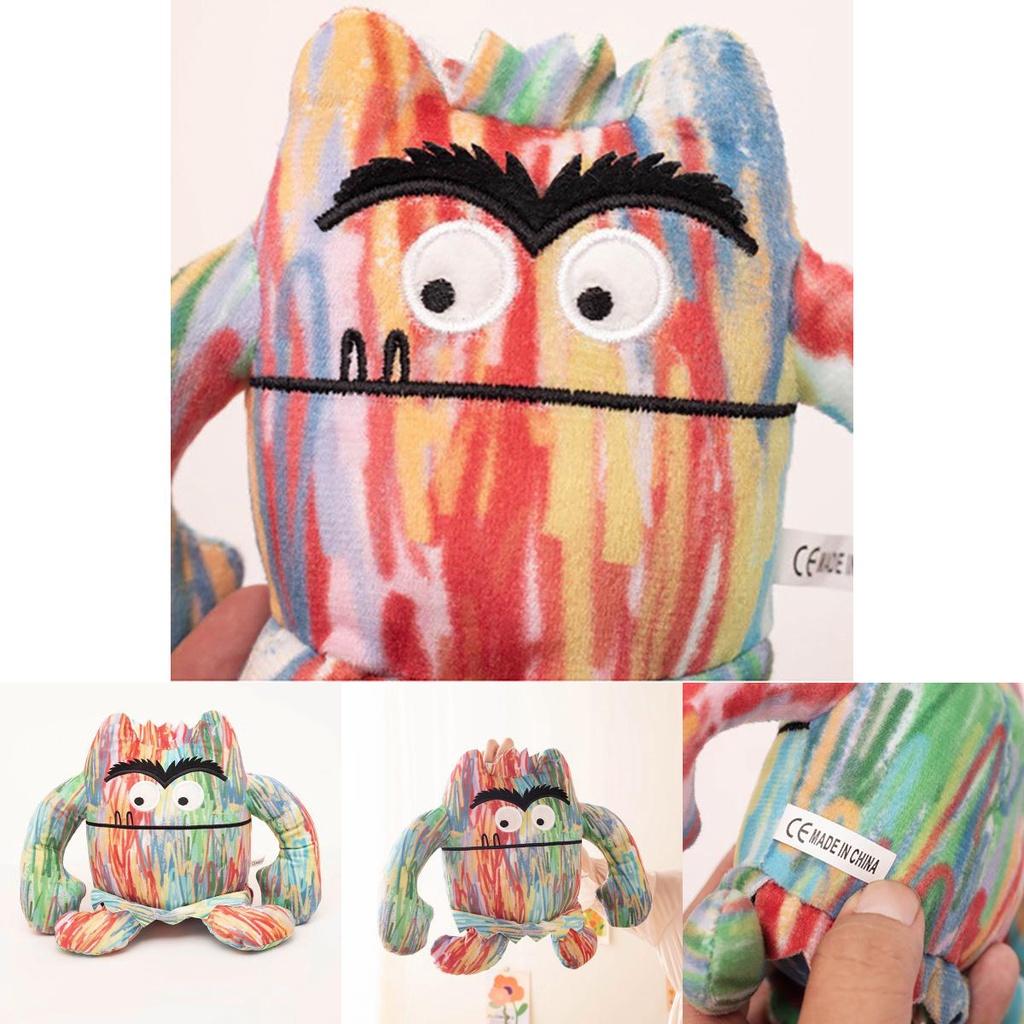 Il Mostro dei Colori Peluche Super Morbido Corto Peluche Varie Altezze