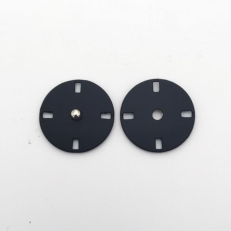 

Черный серебристый металл с потайной пряжкой пальто ветровка пуховик невидимые кнопки застежки пресс одежда швейные принадлежности 34L 21.0 MM 5set матовый черный