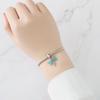 Copper Blue Gradient Dragonfly Pendant Bracelet Charms Fit Bangle For Women Jewelry Party Beads Gifts Diy Accessory