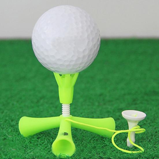 Portable Golf Tee Adjustable ABS Anti-flying Tripod Golf Tee for Training