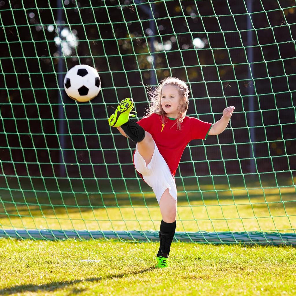 2 Pairs Soccer Shin Guards Kids, Football Ankle Protector Socks, Youth Shin Pads Protective Soccer Accessories, Football Equipment with Leg and Ankle