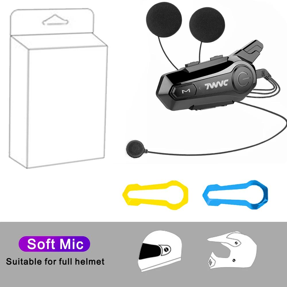 

1/2 шт. X1plus Bluetooth мотоциклетный шлем гарнитура интерком с 1000M BT переговорное устройство для 2 мотоциклистов водонепроницаемый