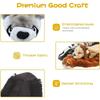 5pcs Funny Simulated Animal No Stuffing Dog Toy Durable Stuffingless Plush Squeaky Dog Chew Toy Crinkle Pet Squeak Toy