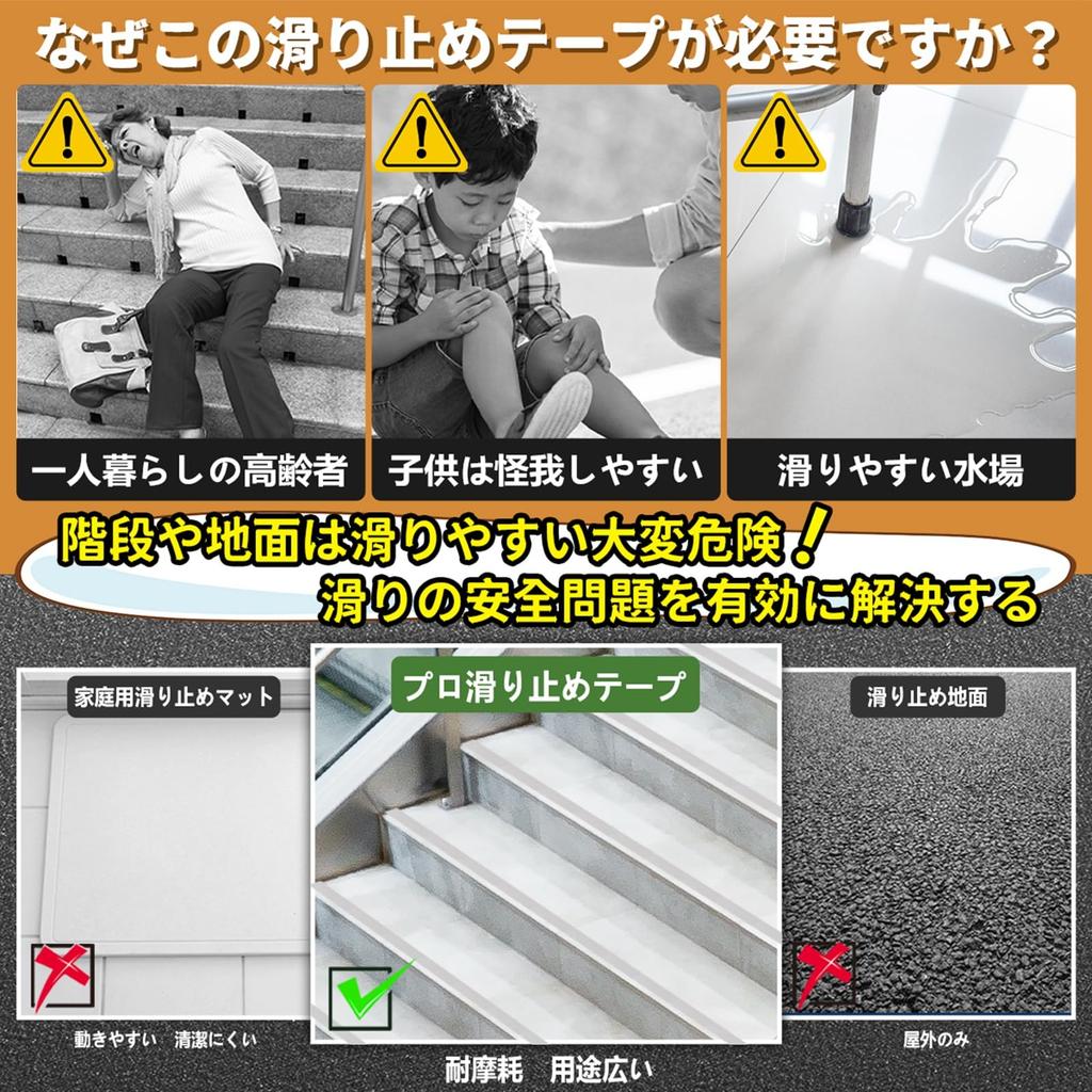 SENUN Klebeband für Wasserdichtes Transparentes Klebeband mit Klarem Klebstoff Einfach Anzubringen x Rutschfeste Treppen, Rutschfest, Klebeband, 0,75 mm Dick, Diamanten, Bad,