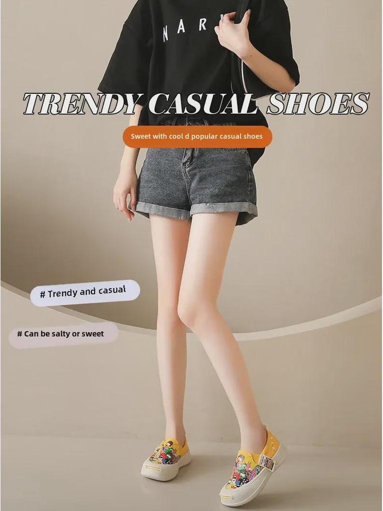 2024 Women's Korean Style Slip-On Canvas Flats - Casual Fashion