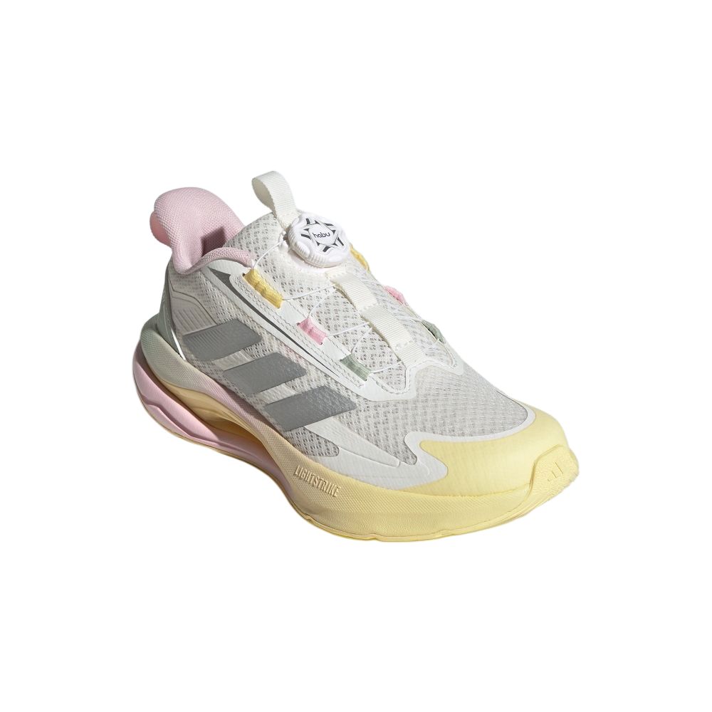 adidas Lightdart Habu Comfortable Versatile Non-Slip Durable Rebound Low-Top Running Shoes Kids Running Shoes White KJ3964