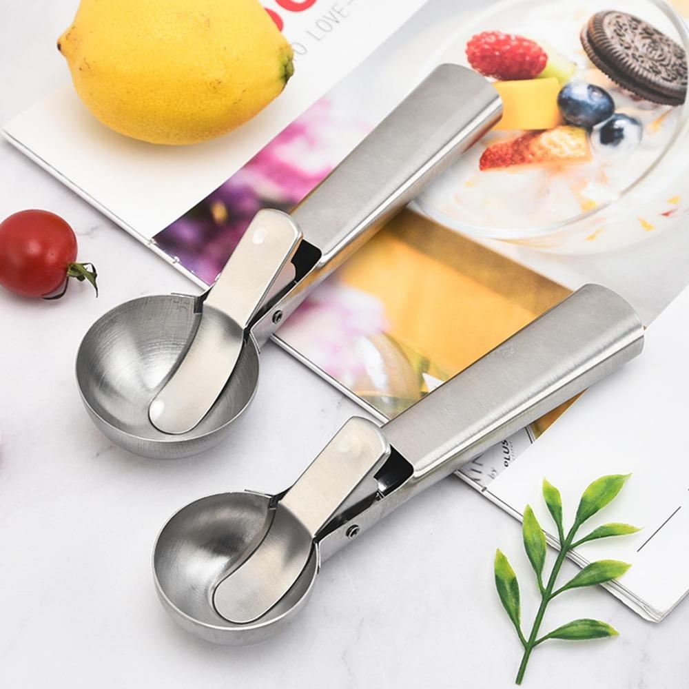 Ice Cream Scoops Multifunctional Stainless Steel Dual-Purpose Scoop Fruit Watermelon Spoon Ball Scoop Ice Cream Tools