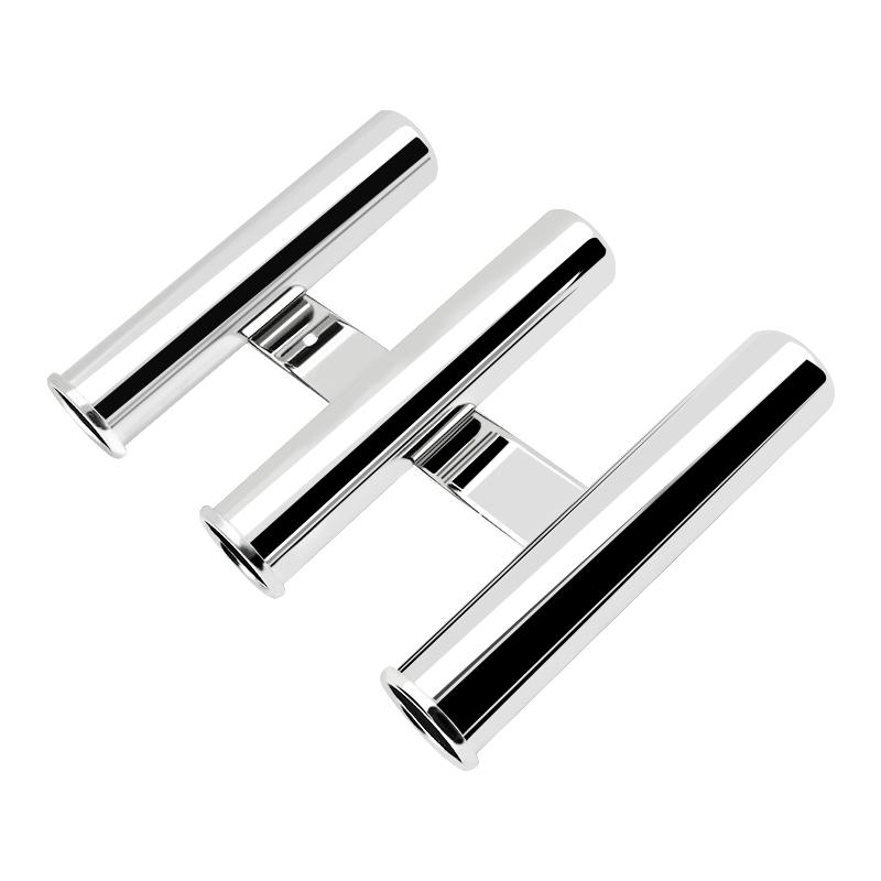 3 Tube Clamp on Fishing Rod Holder For Boat Stainless Steel Mirror Polished Rack Marine Hardware Accessories For Yacht