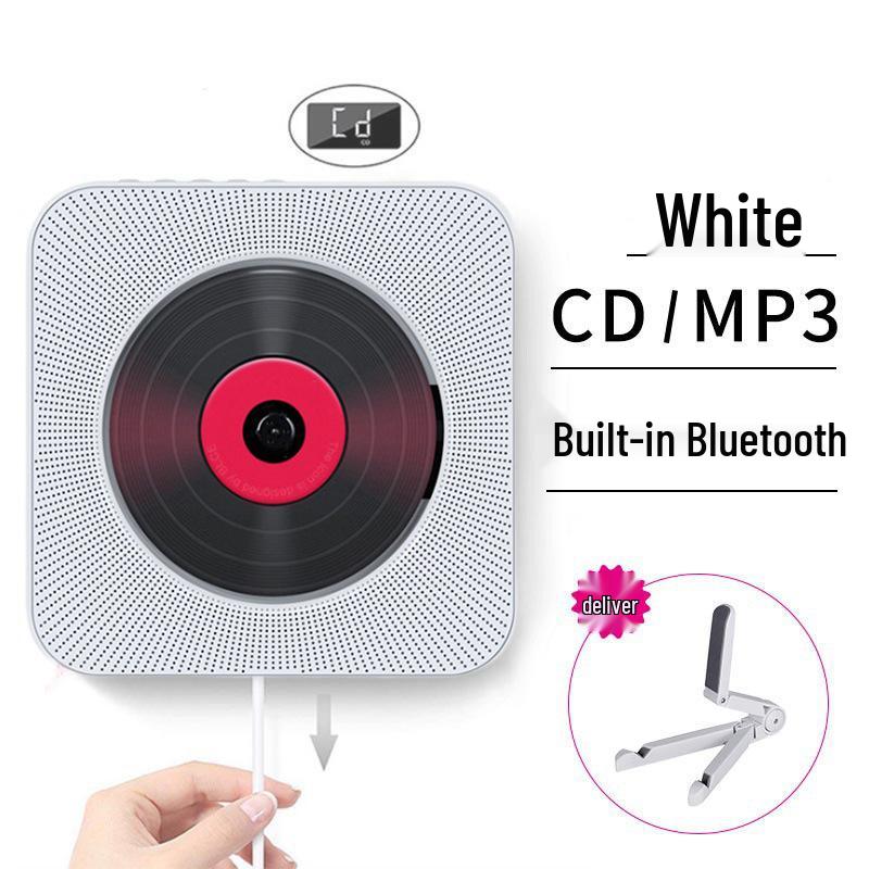 

Компактный портативный CD-плеер с таймером и пультом дистанционного управления для студентов US Standard жемчужина белый