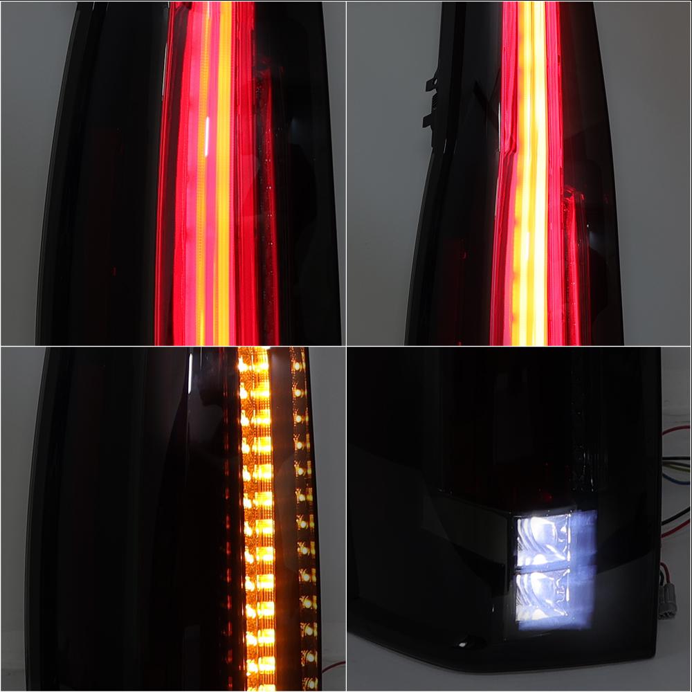 Rear Tail Lights For CADILLAC ESCALADE 2007-2014 Car Accessories Rear Brake Driving Red Lamps DRL Automotive Parts