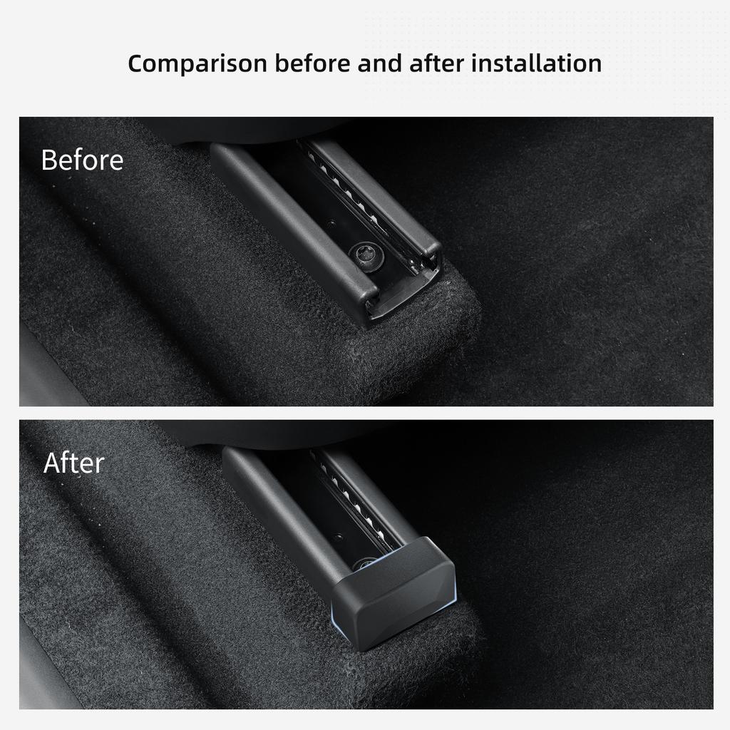 For Tesla Model Y Launch 2025 Juniper (not Fit Berlin Version) Car Seat Slide Rail Protection Plug Prevent Scratch TPE
