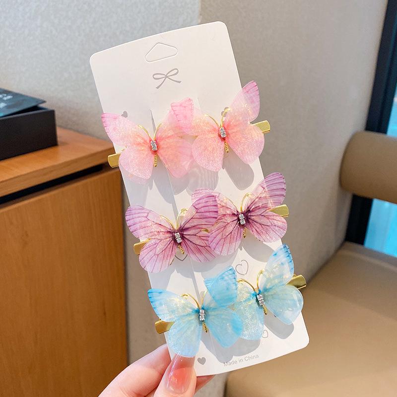 3D Butterfly Bow Hair Clip for Kids - Gentle On Hair