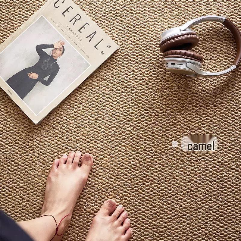 Imitation Sisal Carpet for Balcony, Bedroom, Living Room, Bedside, Japanese Tatami, Bay Window, Tea Room, Linen Floor Mat