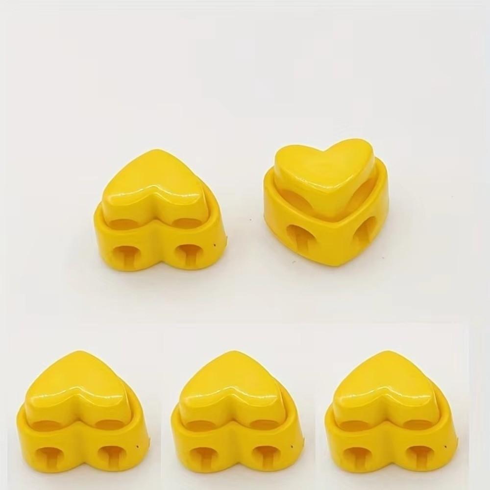Spring Toggle Needles Protectors Cord Locks Rope Stopper Stoppers Needle Holder Heart-Shaped Colorful Stitch Stopper