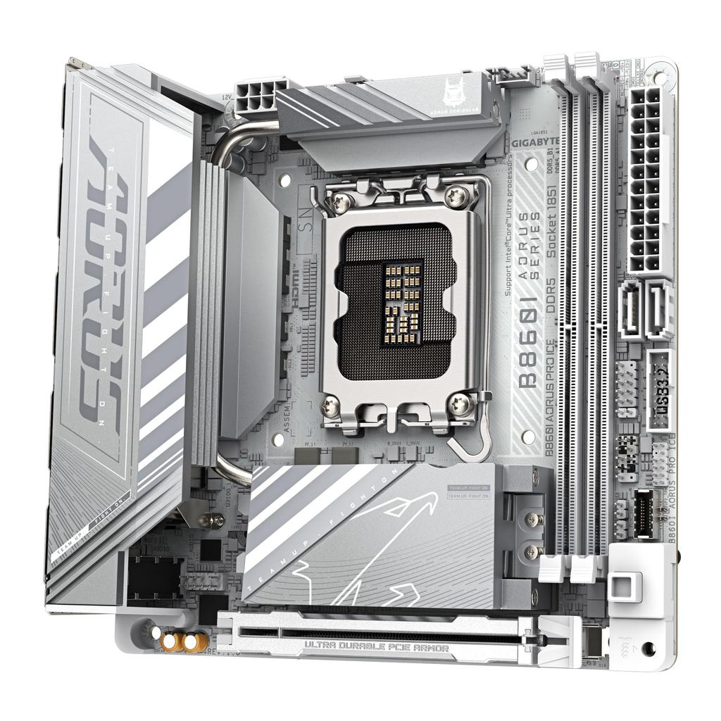 GIGABYTE B860I AORUS PRO ICE Intel White Gaming-Mainboard MB6672 - Mini-ITX