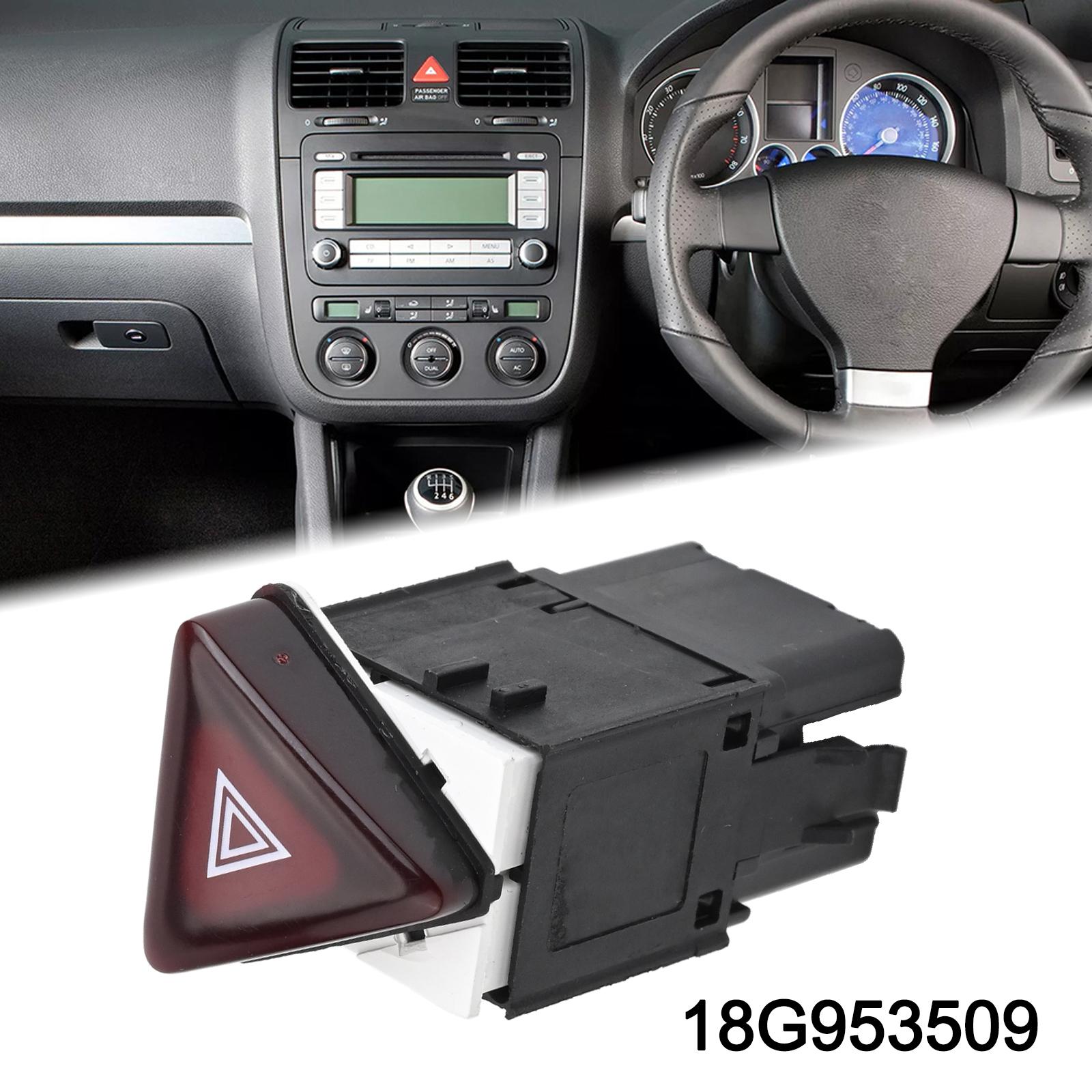 Newest Sale Car Dark Red Hazard Flash Switch Button For Golf MK5 OEM Part Number 18G953509 Replacement Car Accessories China Mainland