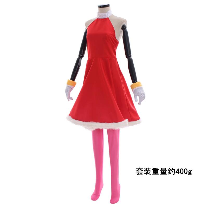Amy Rose Cosplay Costume Rosy The Rascal Cosplay Red Dress Suit Women Game Cosplay Outfit Halloween Party Role Play Dress